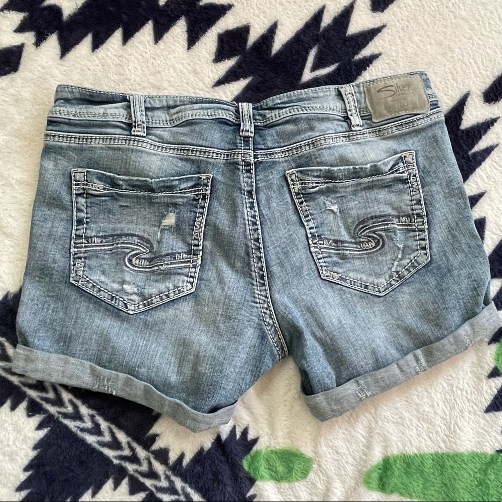 Silver Jean Shorts 32